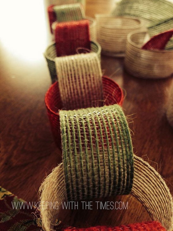 Rustic Burlap Garland. 