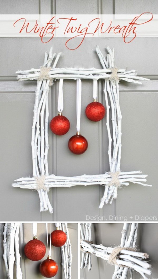 Winter Twig Wreath. 