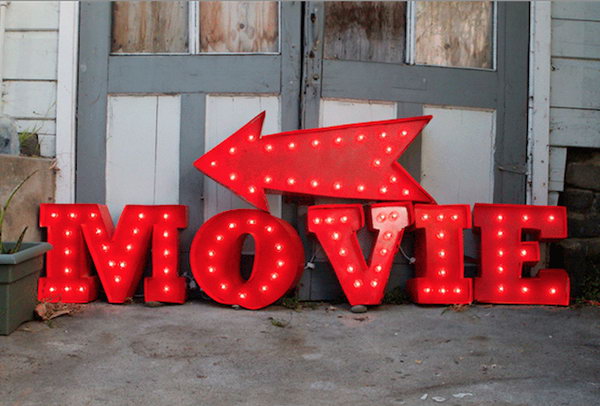 DIY Vintage Marquee Sign. 