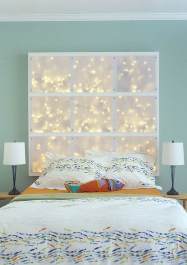 DIY Headboard With LEDs. 