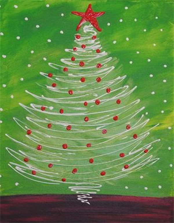 20+ Stunning Christmas Canvas Paintings