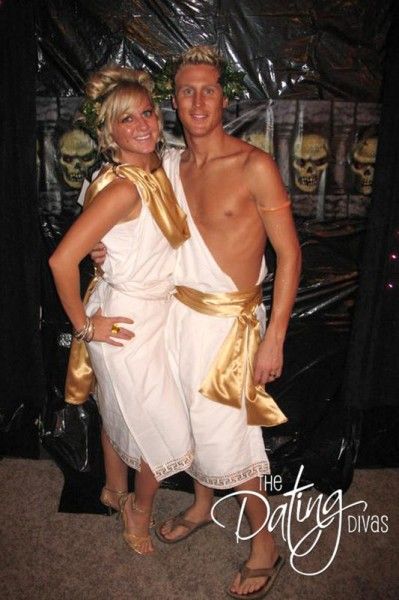 Greek God Couple Costumes. 