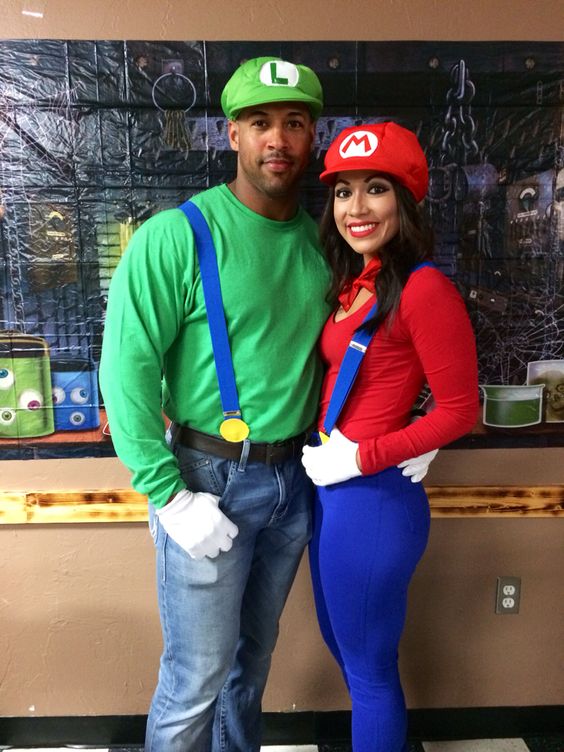 Mario and Luigi Couple Costume. 