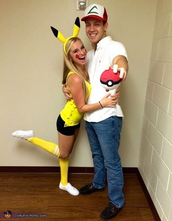 Ash and Pikachu Costume. 