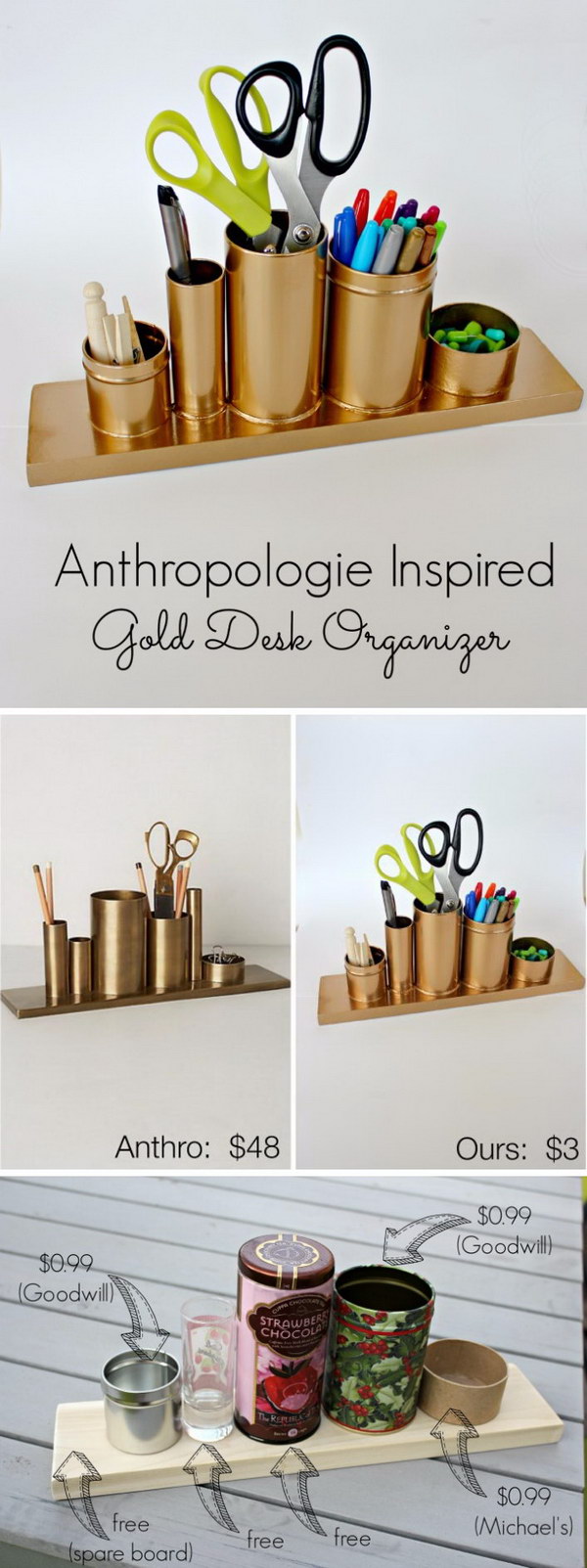 Gold Spray Paint DIY Ideas to Make Anything Look Expensive